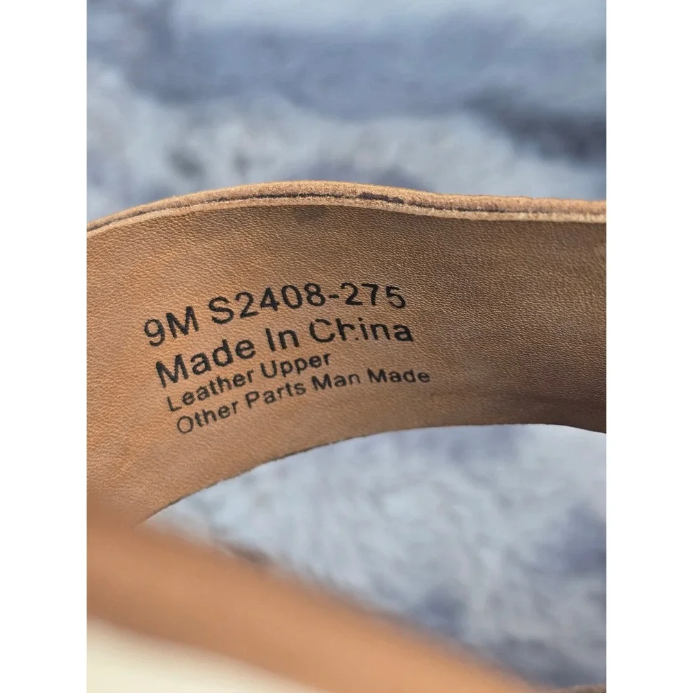NWOT Softwalk Jenna Slide Sandals Metallic Copper Leather S2408-275 Size 9